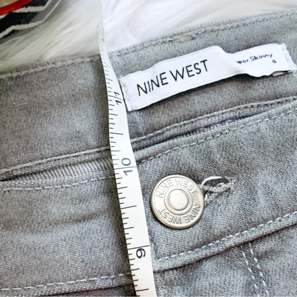 NINE WEST -NWT- Nassau Gray -Curvy High Rise Skinny Jeans- Size: 4L - Picture 6 of 8
